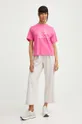 Bavlnené tričko adidas ružová