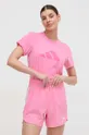 Kratka majica za vadbo adidas Performance roza