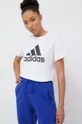 λευκό Βαμβακερό μπλουζάκι adidas Shadow Original 0