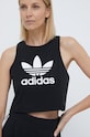 Топ adidas Originals Trefoil Tank чёрный IU0067