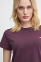 Bavlněné tričko Levi's fialová 39185