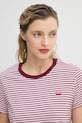 Îmbrăcăminte Levi's tricou din bumbac 39185 burgundia