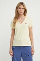 Levi's t-shirt bawełniany żółty 85341