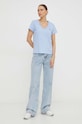 Levi's tricou din bumbac 85341 albastru SS25