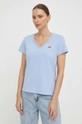 niebieski Levi's t-shirt bawełniany