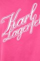 Karl Lagerfeld t-shirt bawełniany 240W1712 różowy