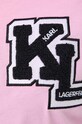 Karl Lagerfeld t-shirt bawełniany 240W1714 różowy