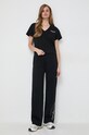 Karl Lagerfeld tricou din bumbac 240W2170 negru SS24