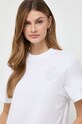 Karl Lagerfeld t-shirt bawełniany biały 240W1701