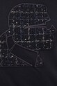 Karl Lagerfeld t-shirt bawełniany 240W1719 czarny