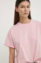 różowy BA&SH t-shirt bawełniany ROSIE