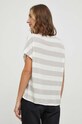 Odzież Pepe Jeans t-shirt z domieszką lnu HERMIONE PL505736 beżowy