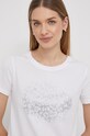 Pepe Jeans t-shirt bawełniany KIM biały PL505747