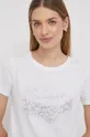 biela Bavlnené tričko Pepe Jeans KIM