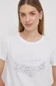 biały Pepe Jeans t-shirt bawełniany KIM