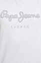 Pepe Jeans t-shirt bawełniany HAILEY PL505749 biały