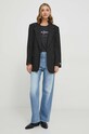 Pepe Jeans t-shirt bawełniany HAILEY PL505749 czarny SS24