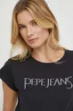 czarny Pepe Jeans t-shirt bawełniany HANNON