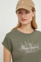 zielony Pepe Jeans t-shirt bawełniany HELEN