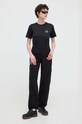 Herschel tricou din bumbac 50293.01149 negru SS24