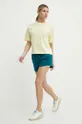 Βαμβακερό μπλουζάκι Fila Linyi κίτρινο