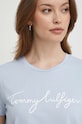 Tommy Hilfiger t-shirt bawełniany niebieski WW0WW41674