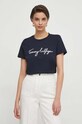 Tommy Hilfiger t-shirt bawełniany granatowy WW0WW41674