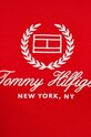 Βαμβακερό μπλουζάκι Tommy Hilfiger κόκκινο WW0WW41761