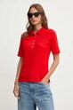 Tommy Hilfiger tricou WW0WW37820 rosu SS24
