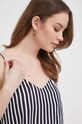 Блузка Tommy Hilfiger темно-синій WW0WW41779