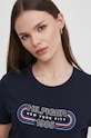 Tommy Hilfiger tricou din bumbac bleumarin WW0WW41203