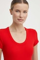 Odzież Tommy Hilfiger t-shirt WW0WW41776 czerwony