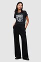 AllSaints t-shirt bawełniany Panthere czarny WG525Z