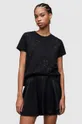μαύρο Βαμβακερό μπλουζάκι AllSaints Star Γυναικεία