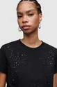 Βαμβακερό μπλουζάκι AllSaints Star μαύρο