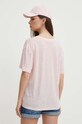Odzież Tommy Hilfiger t-shirt z domieszką lnu WW0WW41198 różowy