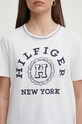 Bavlněné tričko Tommy Hilfiger WW0WW41575 bílá