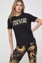 Versace Jeans Couture t-shirt bawełniany czarny 76HAHT04