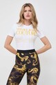 Versace Jeans Couture t-shirt z elastanem biały 76HAHC00