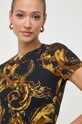 Versace Jeans Couture t-shirt bawełniany czarny 76HAH6D8
