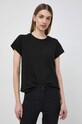 Twinset pamut póló 241TT2140 fekete SS24