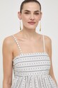 Bavlněný top Twinset 241TF2023 béžová