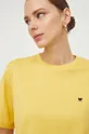 żółty Weekend Max Mara t-shirt bawełniany