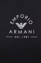 čierna Bavlnené elegantné tričko Emporio Armani Underwear