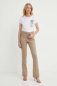 Marella t-shirt bawełniany 2413971016200 biały SS24