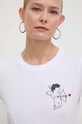 Marella t-shirt bawełniany biały 2413971034200