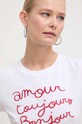 Marella t-shirt bawełniany biały 2413971034200