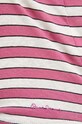 Pepe Jeans t-shirt z domieszką lnu KHLOE PL505835 różowy
