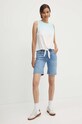 Βαμβακερό τοπ Pepe Jeans LAVENDER LAVENDER PL505838 τιρκουάζ SS24