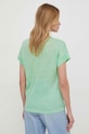 Odzież Pepe Jeans t-shirt lniany PL505843 zielony